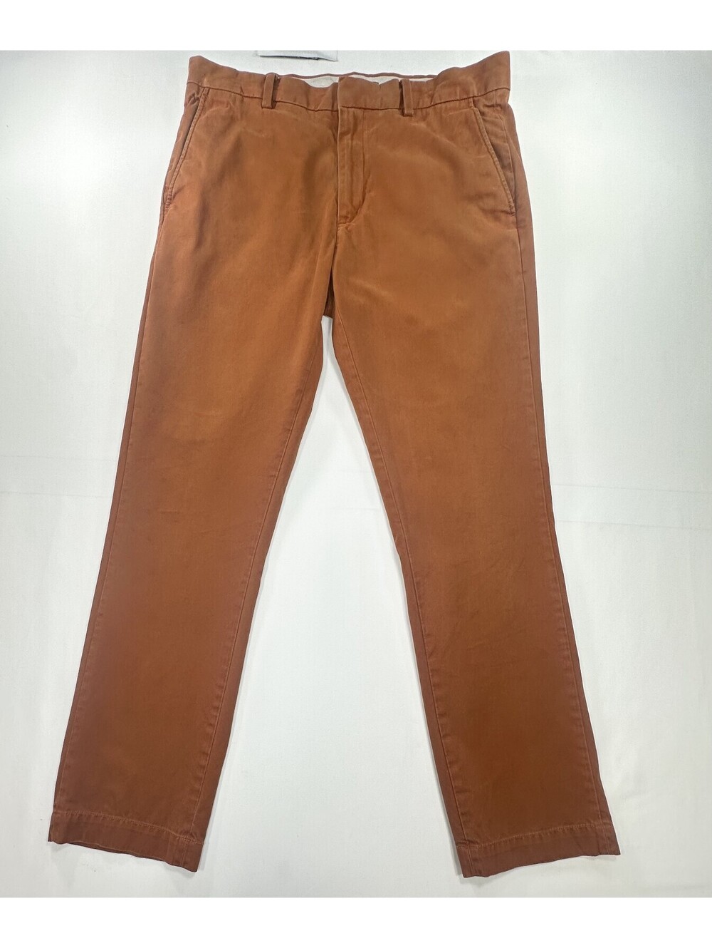 Banana Republic Aiden Slim Cotton Chinos Rust Mens 33/32